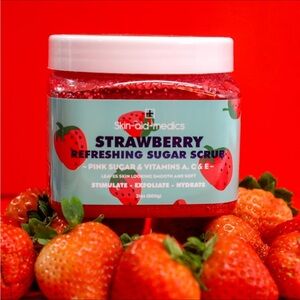 3x$16.00 Skin-Aid-Medics Strawberry Sugar Scrub. 6oz
